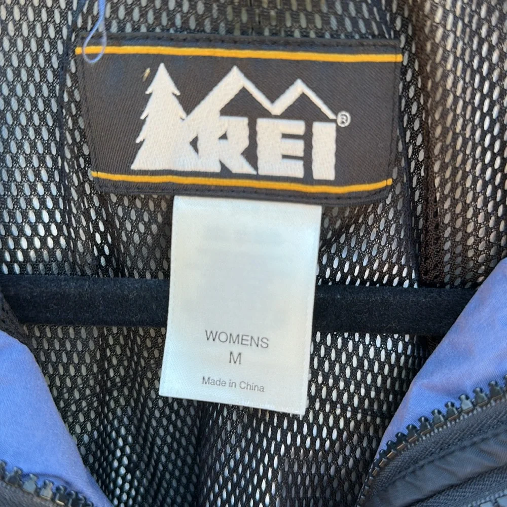 REI Lilac and Gray Rain Jacket with Water-Resistant Fabric and Hood - Picture 3 of 10